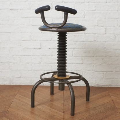 インダストリアル カウンターチェア / 張替済