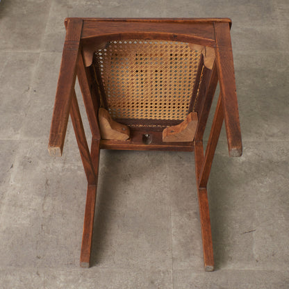 英国アンティーク 籐張りダイニングチェア
