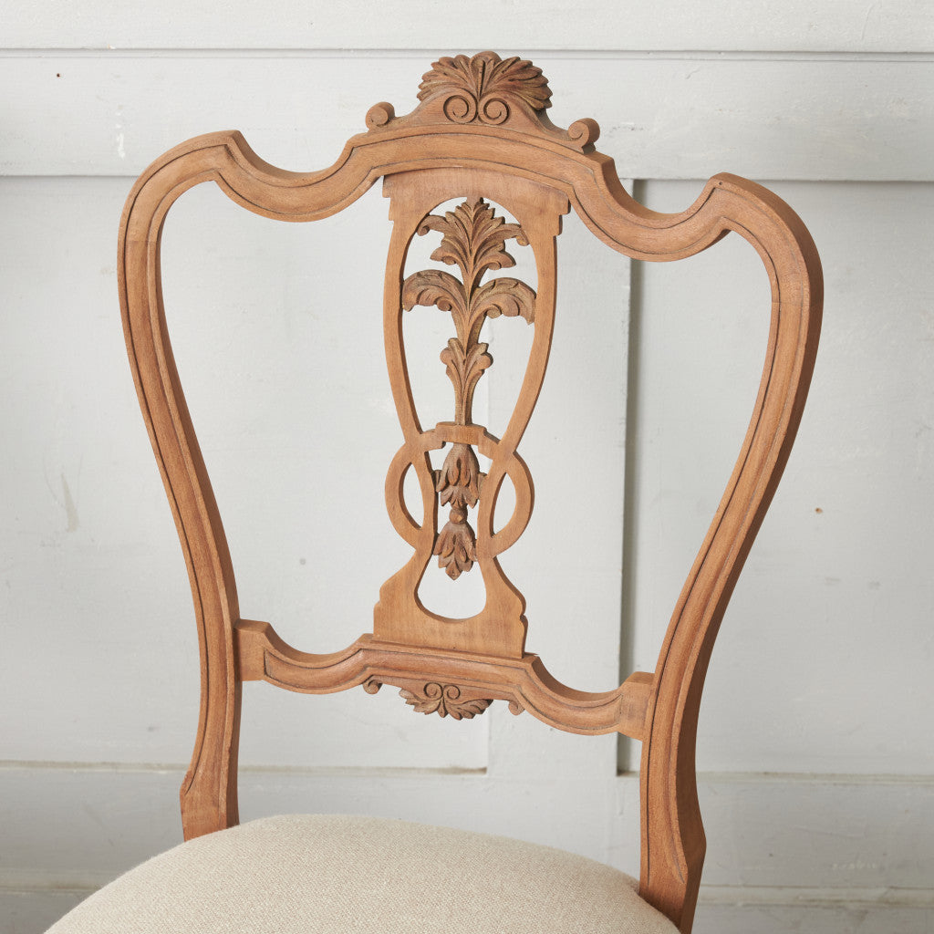 ストリップド加工 ダイニングチェア 4脚セット / 張替済