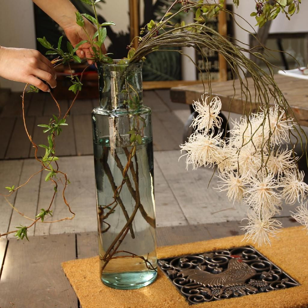 リサイクルガラス フラワーベース CUATRO クリア