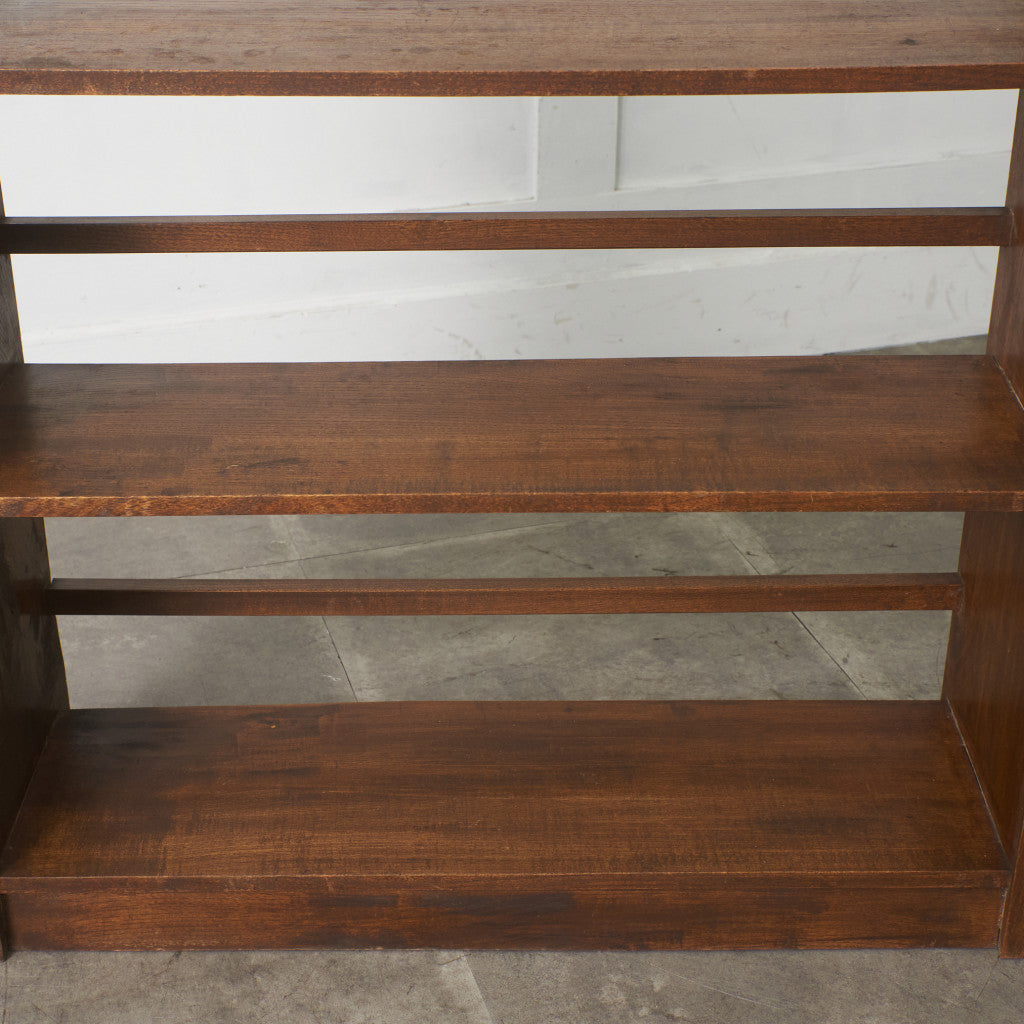 年代物 欅材 ブックケース