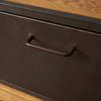 インダストリアル 金属x天然木 オープンシェルフ