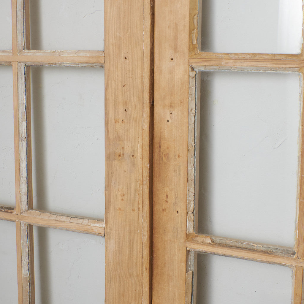 英国アンティーク 両開き ガラスドア