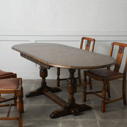アンティークスタイル エクステンションダイニングテーブル｜ジェイシーファニチャー Jaycee Furniture