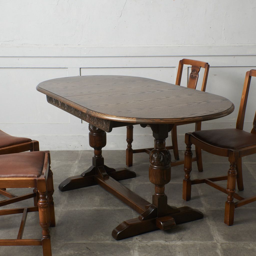 アンティークスタイル エクステンションダイニングテーブル｜ジェイシーファニチャー Jaycee Furniture
