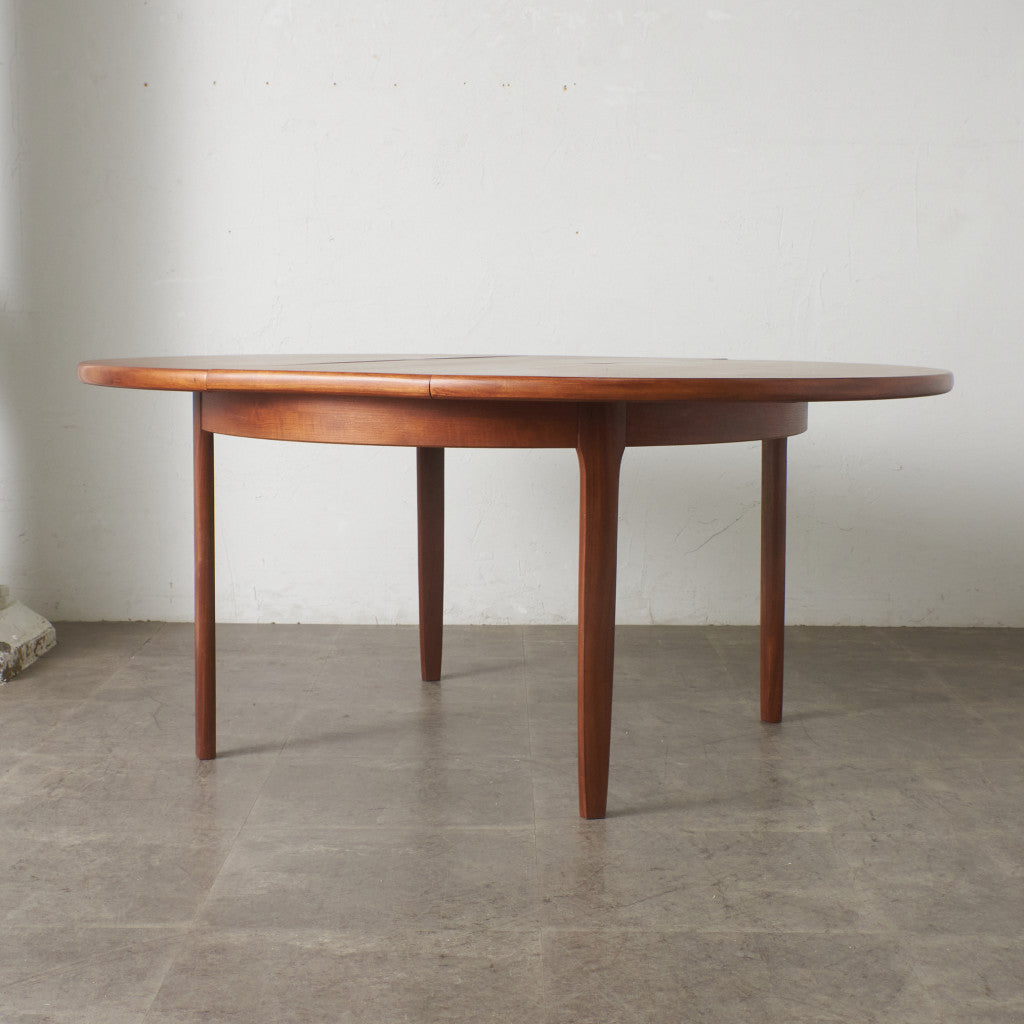 英国ヴィンテージ エクステンション ラウンドダイニングテーブル