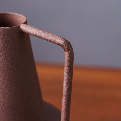 アイアンフラワーベース チョコブラウン