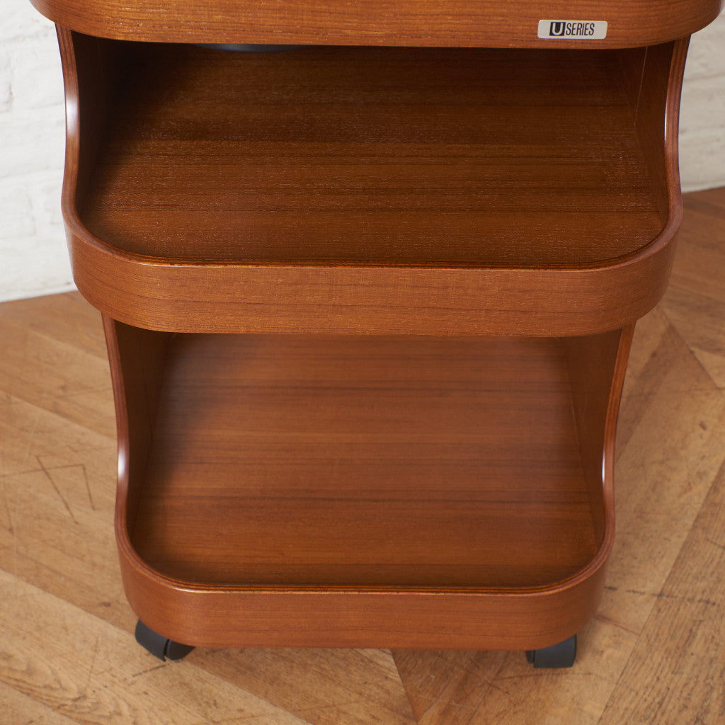 ヴィンテージ プライウッド キャスターワゴン