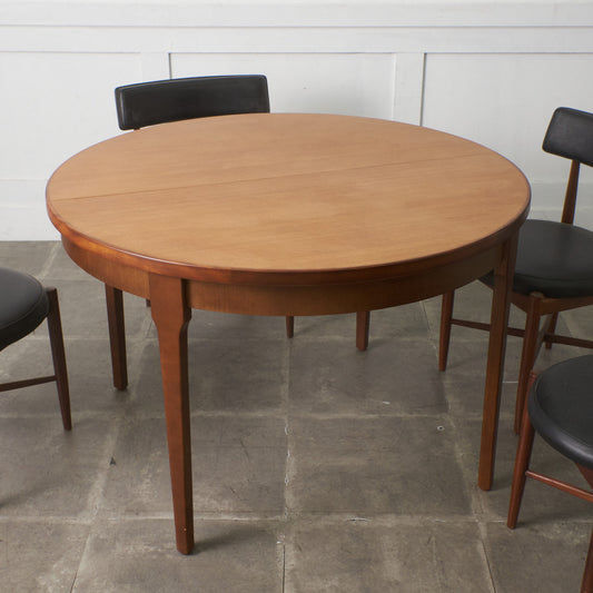 英国ヴィンテージ エクステンション ラウンドダイニングテーブル