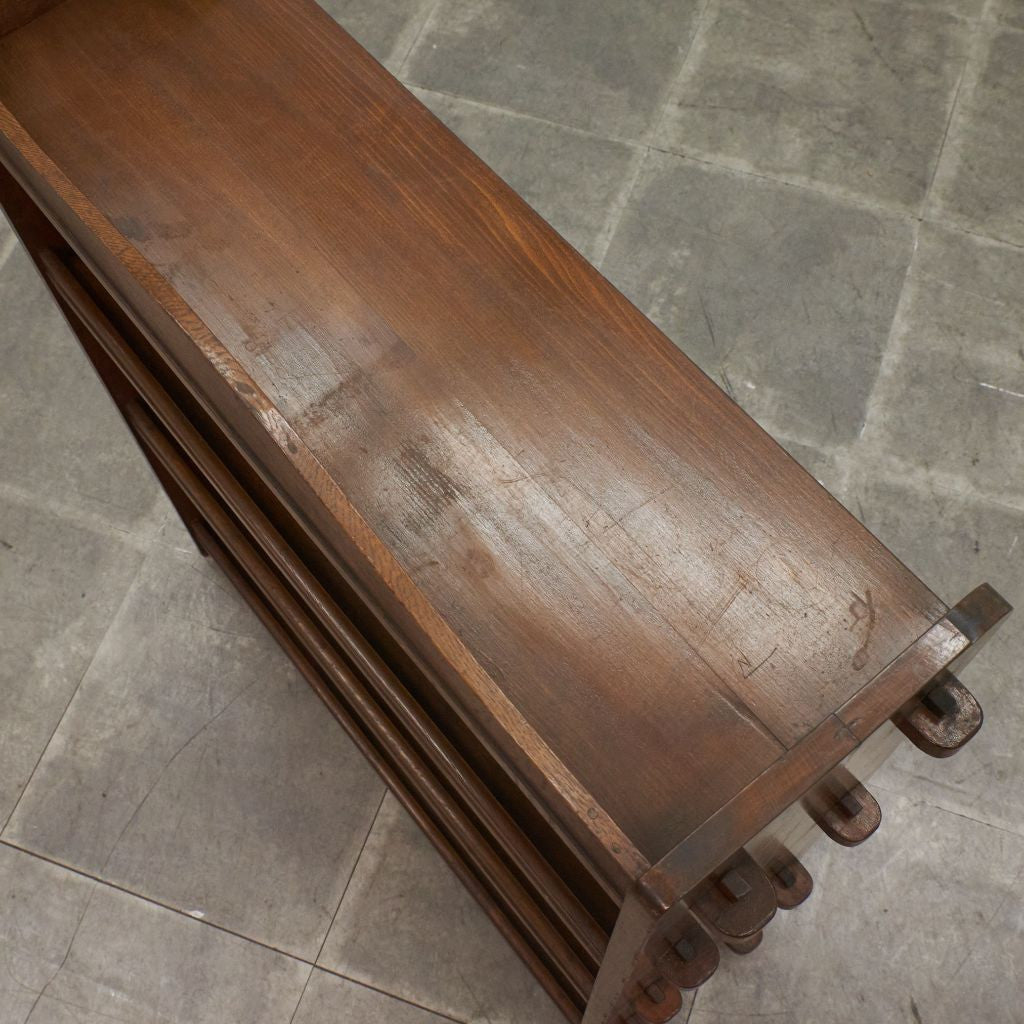 年代物 楔留め 本棚