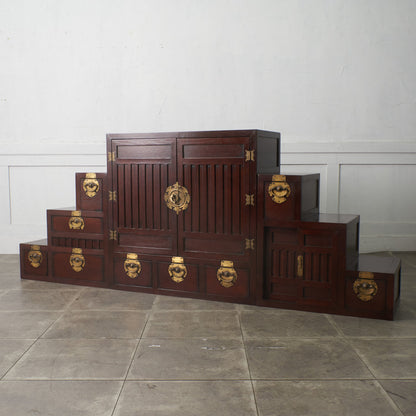 李朝家具様式 両面型 階段箪笥