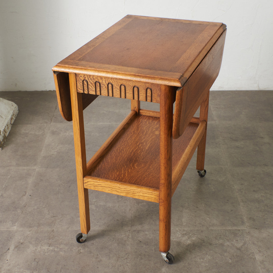 英国アンティーク ドロップリーフ ティートローリー – rocca rocca