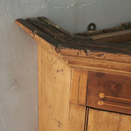 ストリップド加工 スモールコーナーキャビネット