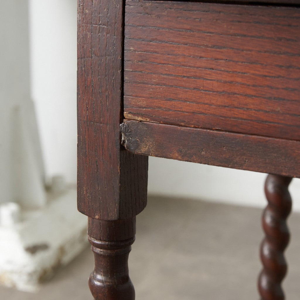 英国アンティーク バーリーシュガーツイスト サイドテーブル