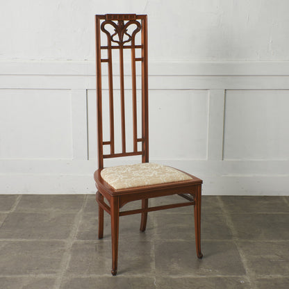 アールヌーボー ハイバックチェア / 張替済