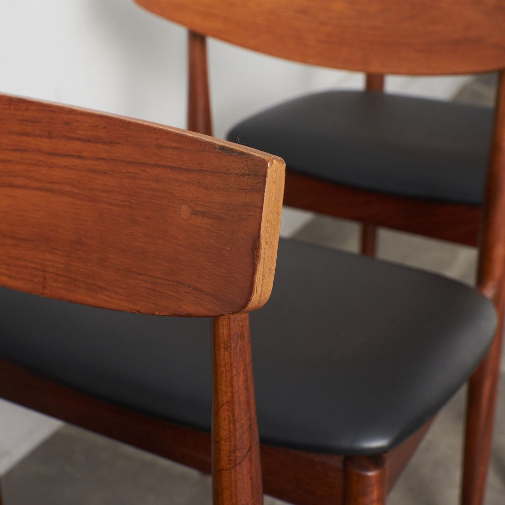 Danish ダイニングチェア 3脚セット / 張替済