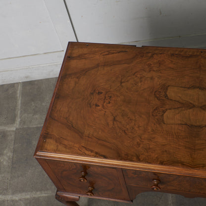 アンティーク ウォールナット材 両袖デスク