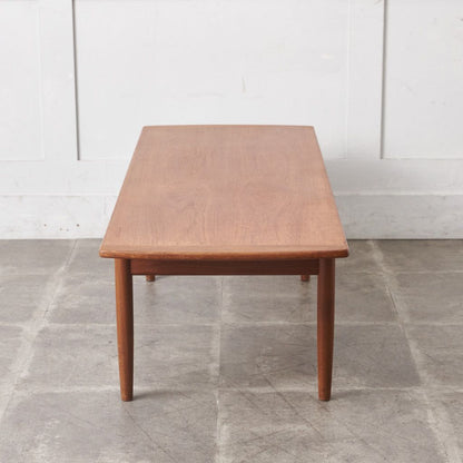 brasilia センターテーブル (ソリッドチークロングジョンテーブル)