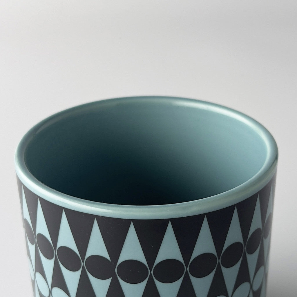 Hornsea プランターカバー S Backgammon Teal