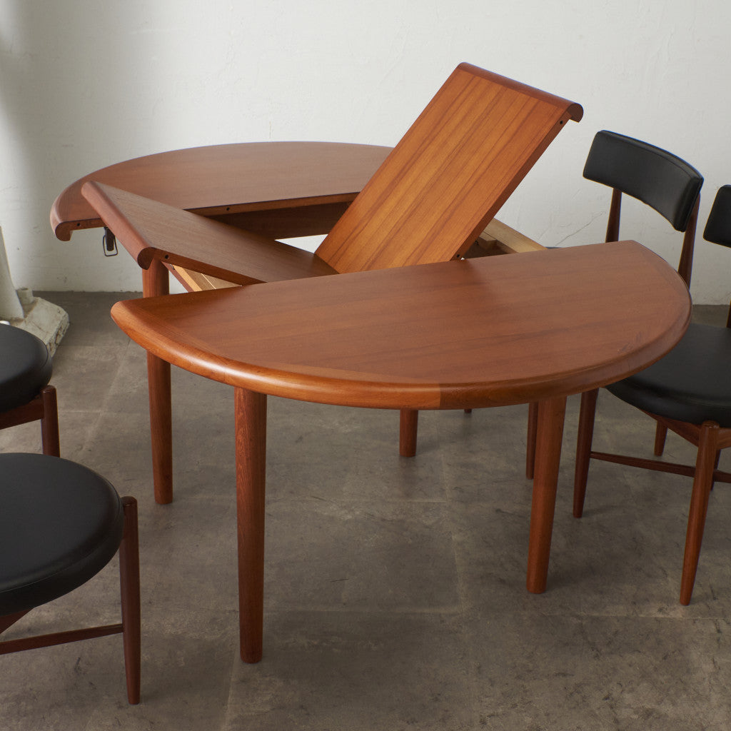 ヴィンテージ　エクステンションダイニングテーブル　デンマーク デンマーク製 ヴィンテージ エクステンションテーブル – rocca rocca