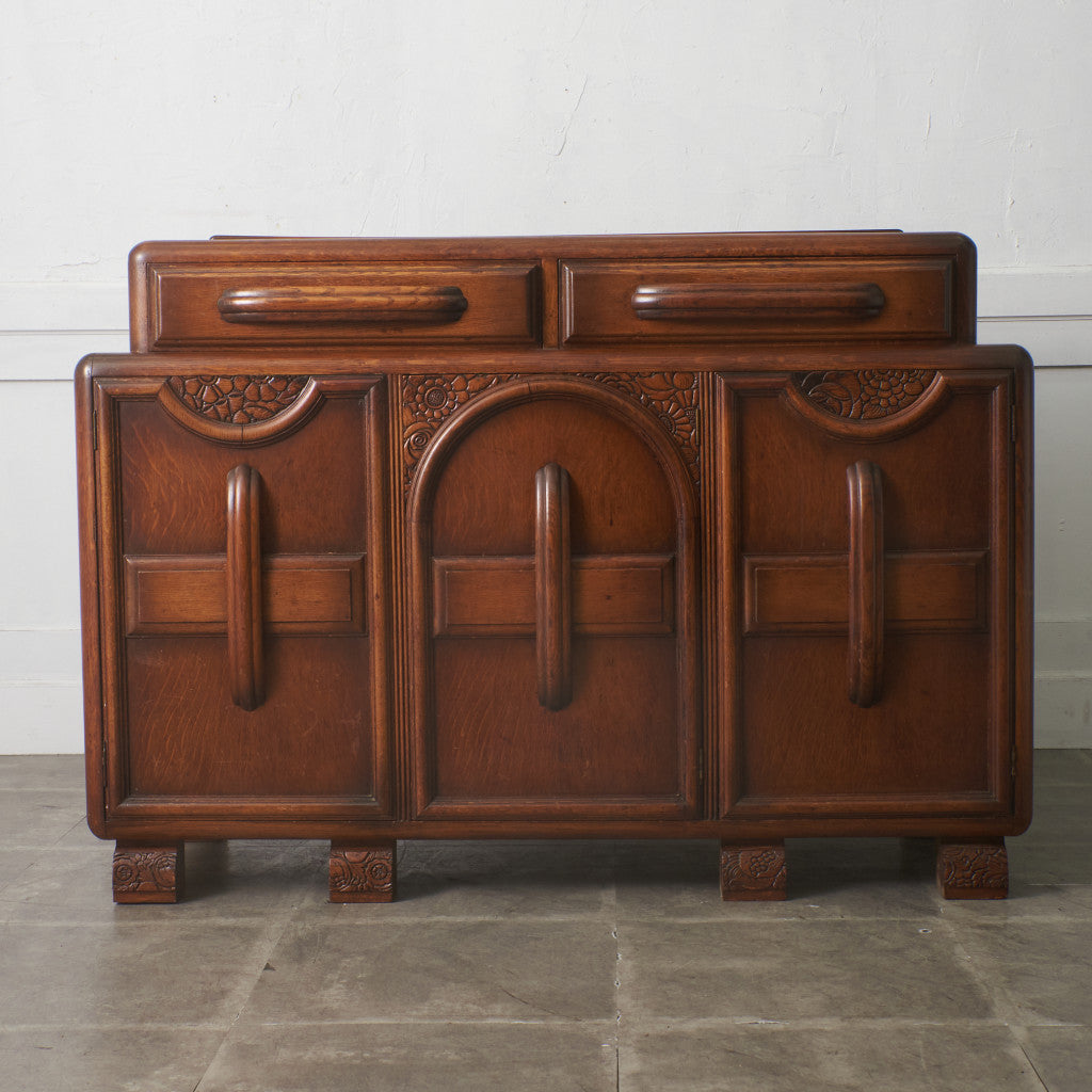 英国アンティーク アールデコ様式 サイドボード