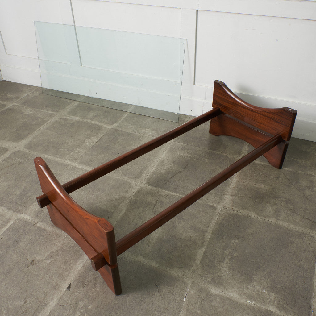 ヴィンテージ ガラストップ コーヒーテーブル