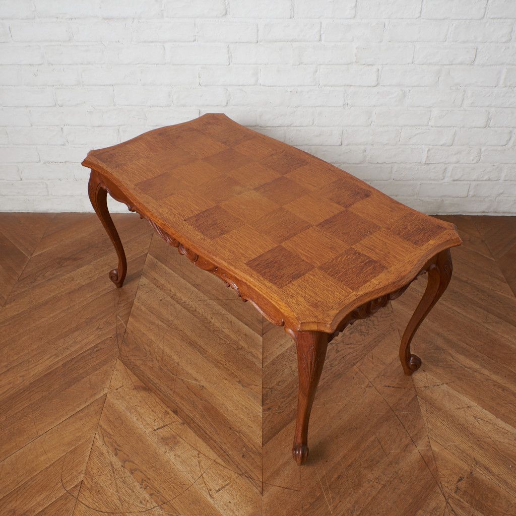 フレンチプロヴィンシャル パーケットトップ コーヒーテーブル