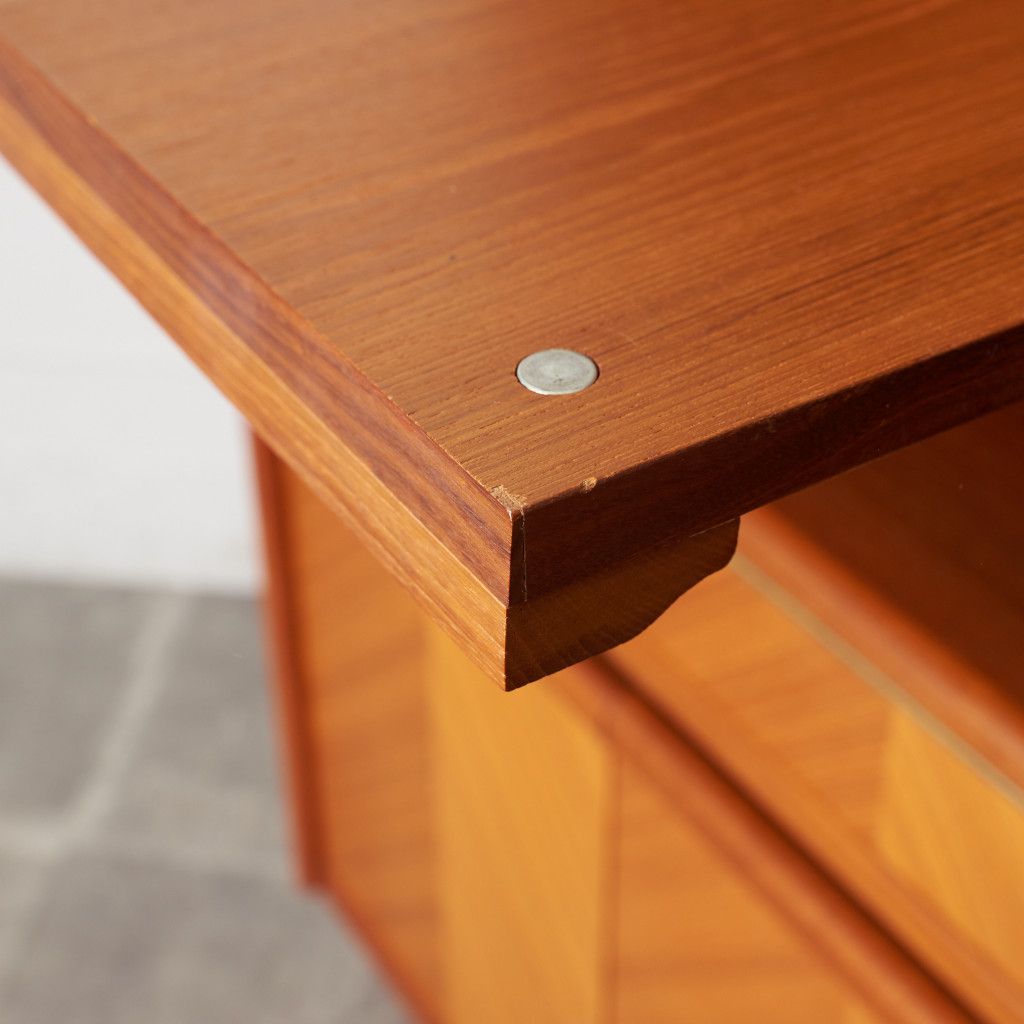 Chevron ヴィンテージ ウォールキャビネット