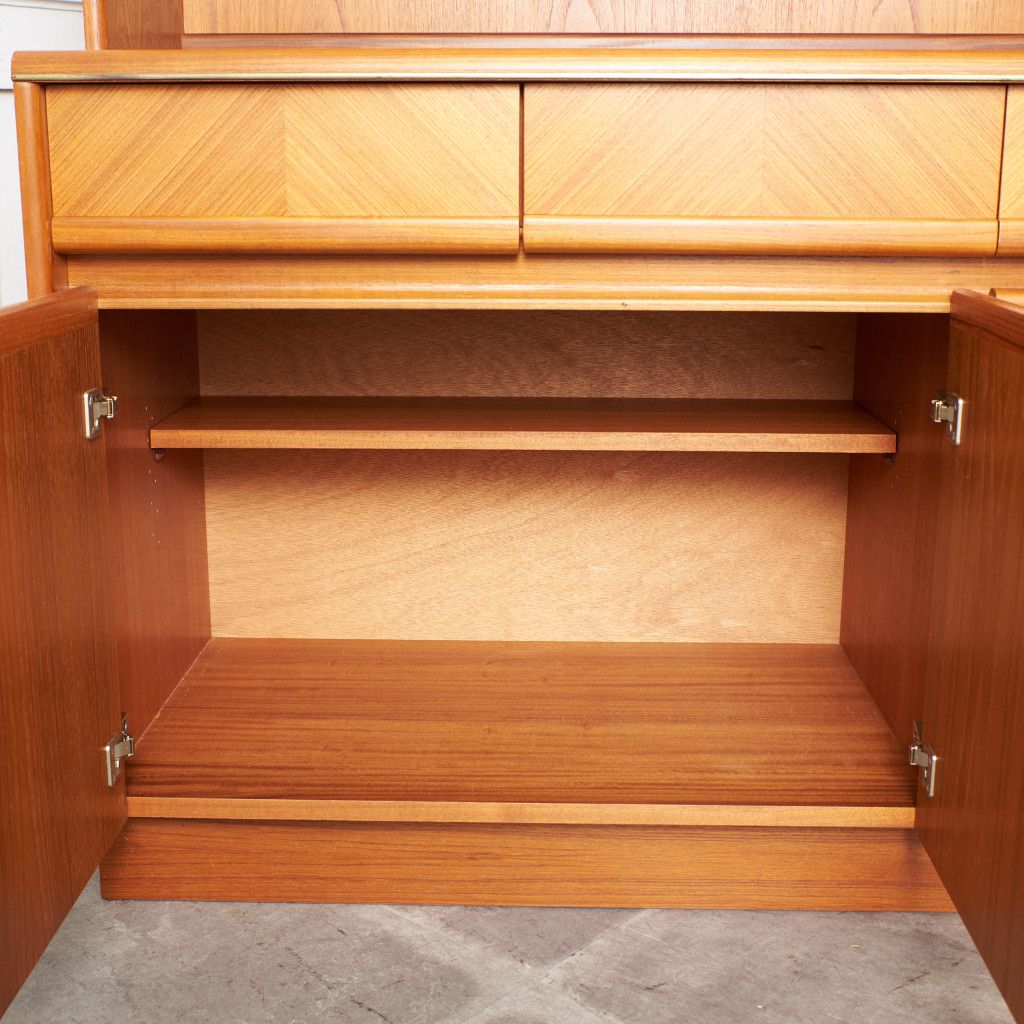 Chevron ヴィンテージ ウォールキャビネット