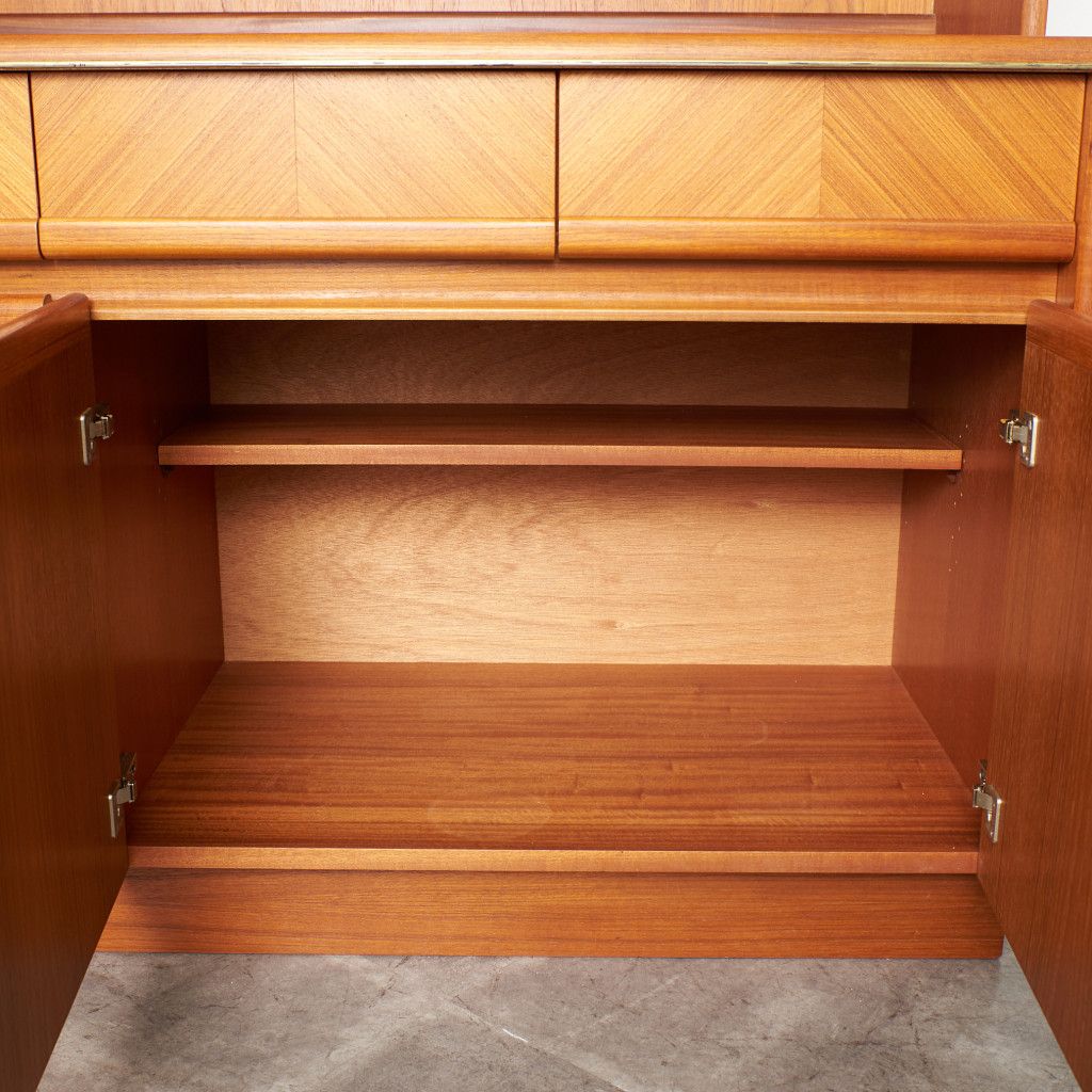 Chevron ヴィンテージ ウォールキャビネット