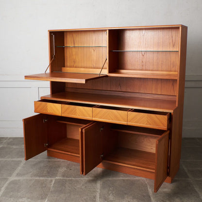 Chevron ヴィンテージ ウォールキャビネット