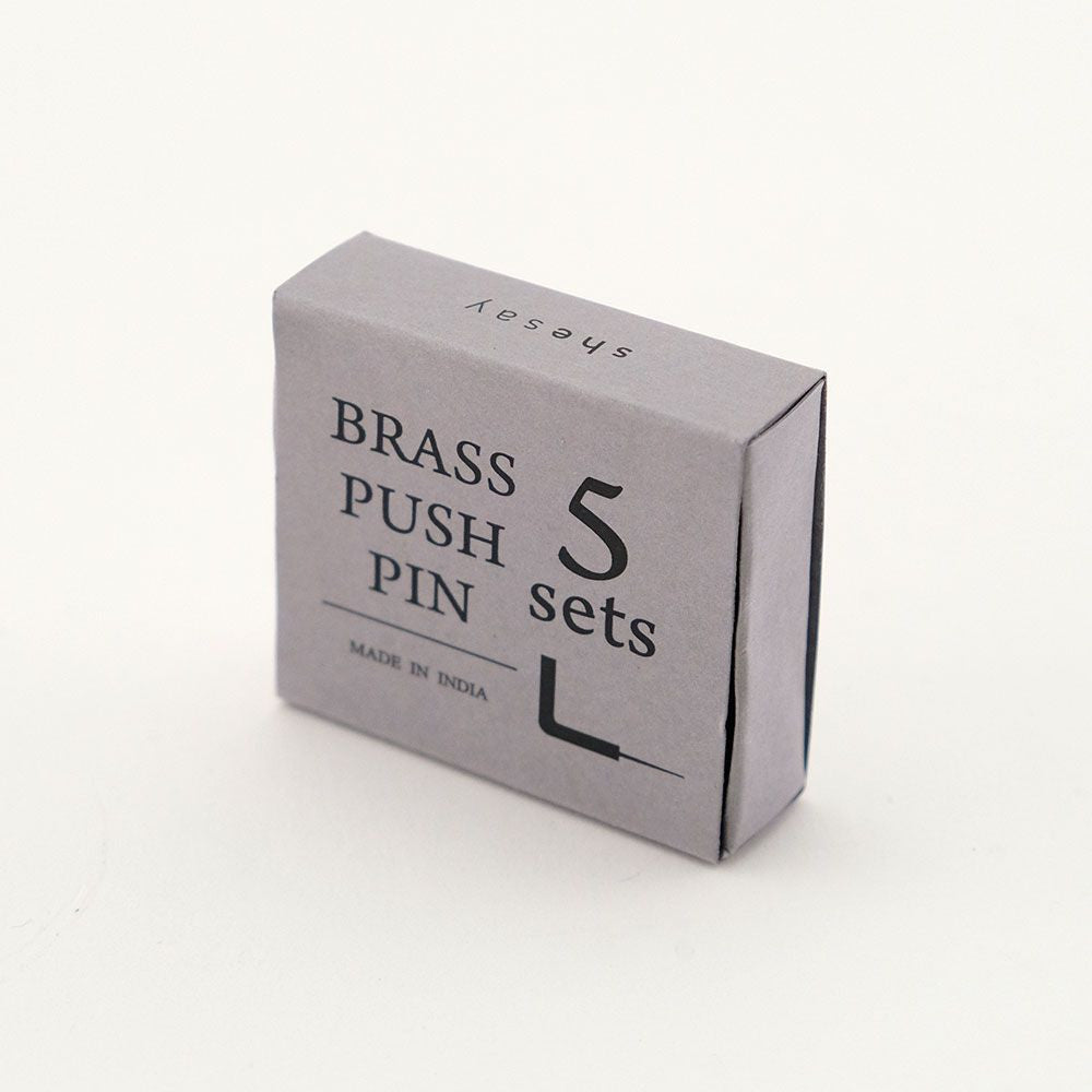 真鍮 Ｌ字フックプッシュピン