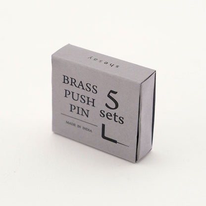 真鍮 Ｌ字フックプッシュピン