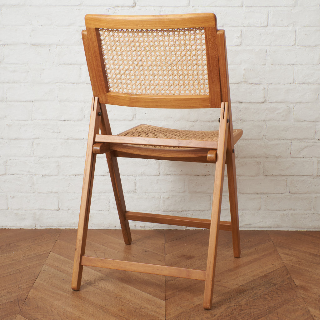 ラタン編み フォールディングチェア