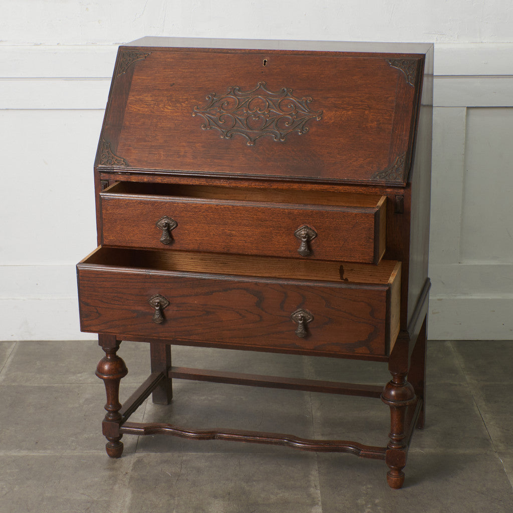 英国 イギリス ヴィンテージ オーク材 クラシカル ライティング ビューロ 英国アンティーク ライティングビューロー – rocca rocca