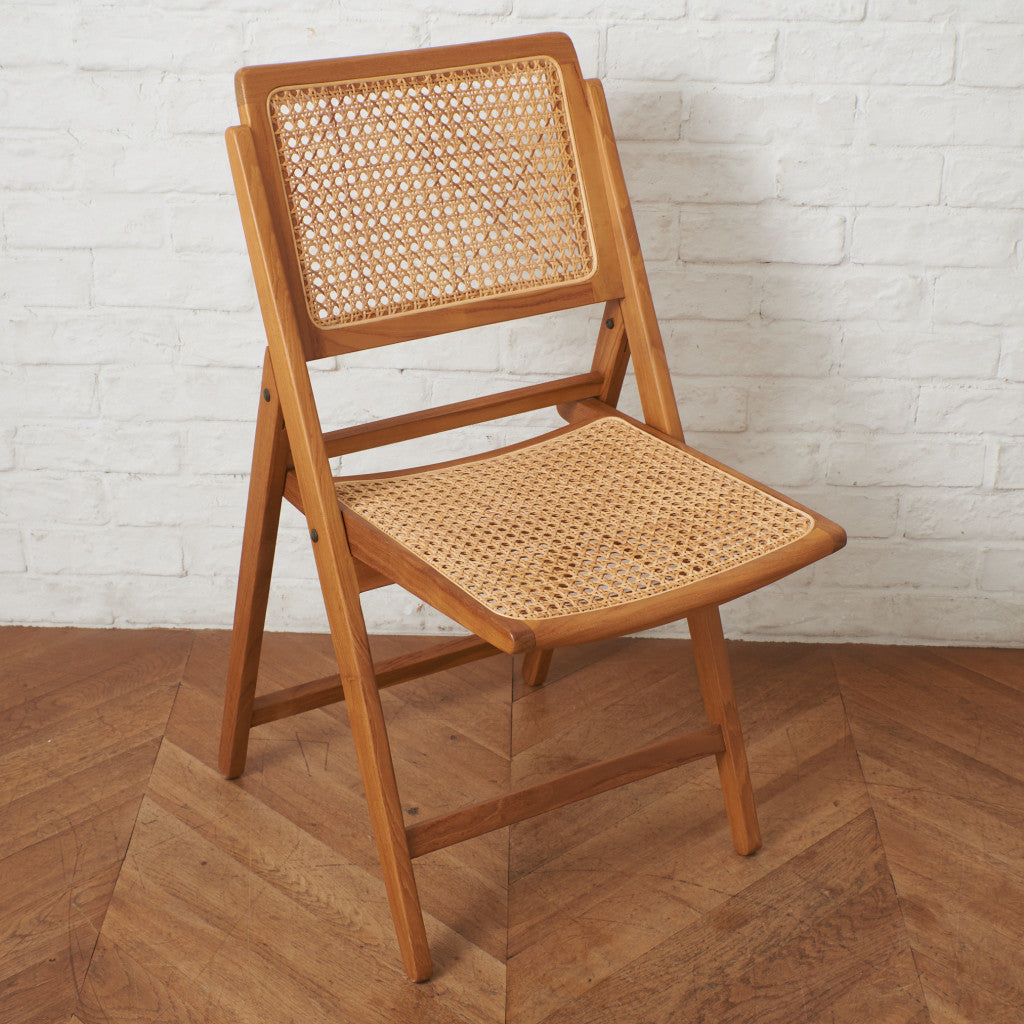 ラタン編み フォールディングチェア