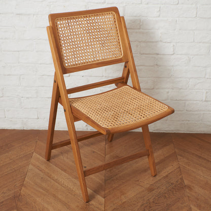 ラタン編み フォールディングチェア