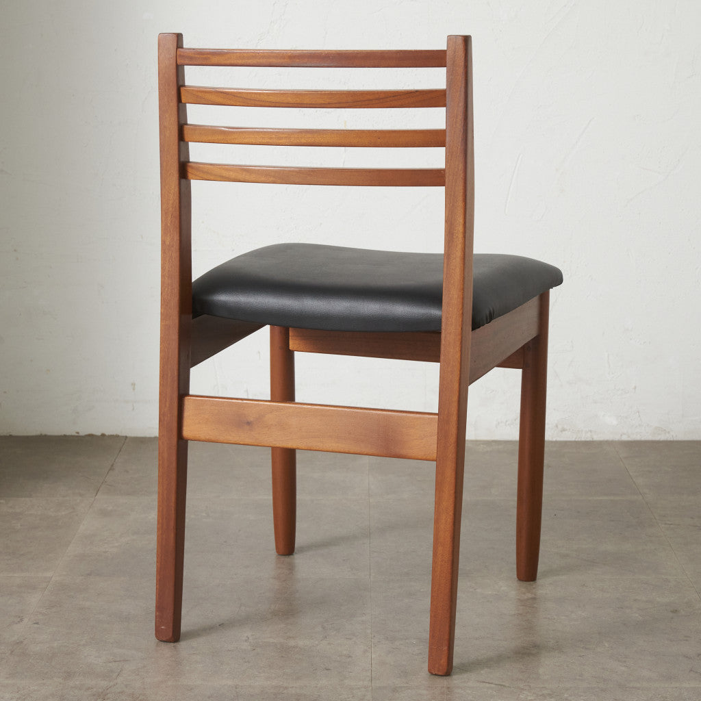 英国ヴィンテージ ラダーバック ダイニングチェア / 張替済