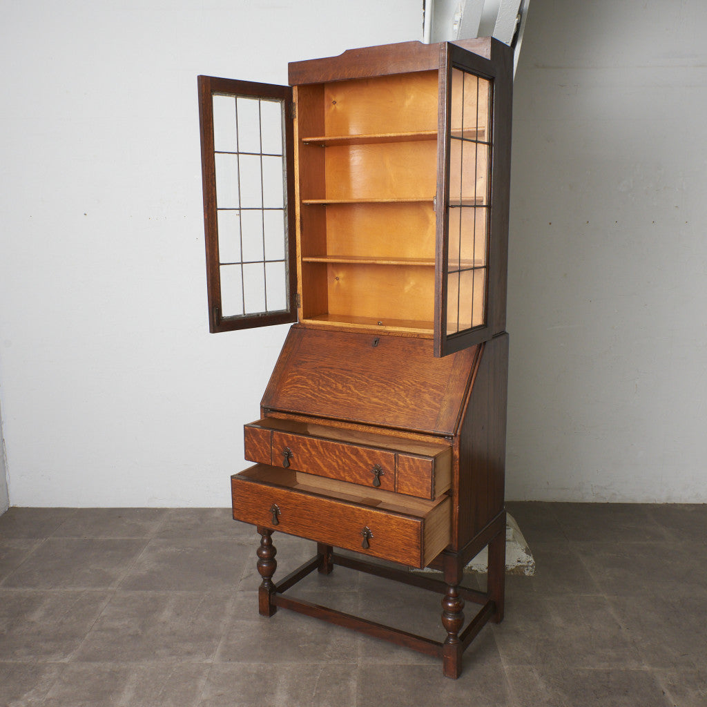 英国アンティーク ビューローブックケース