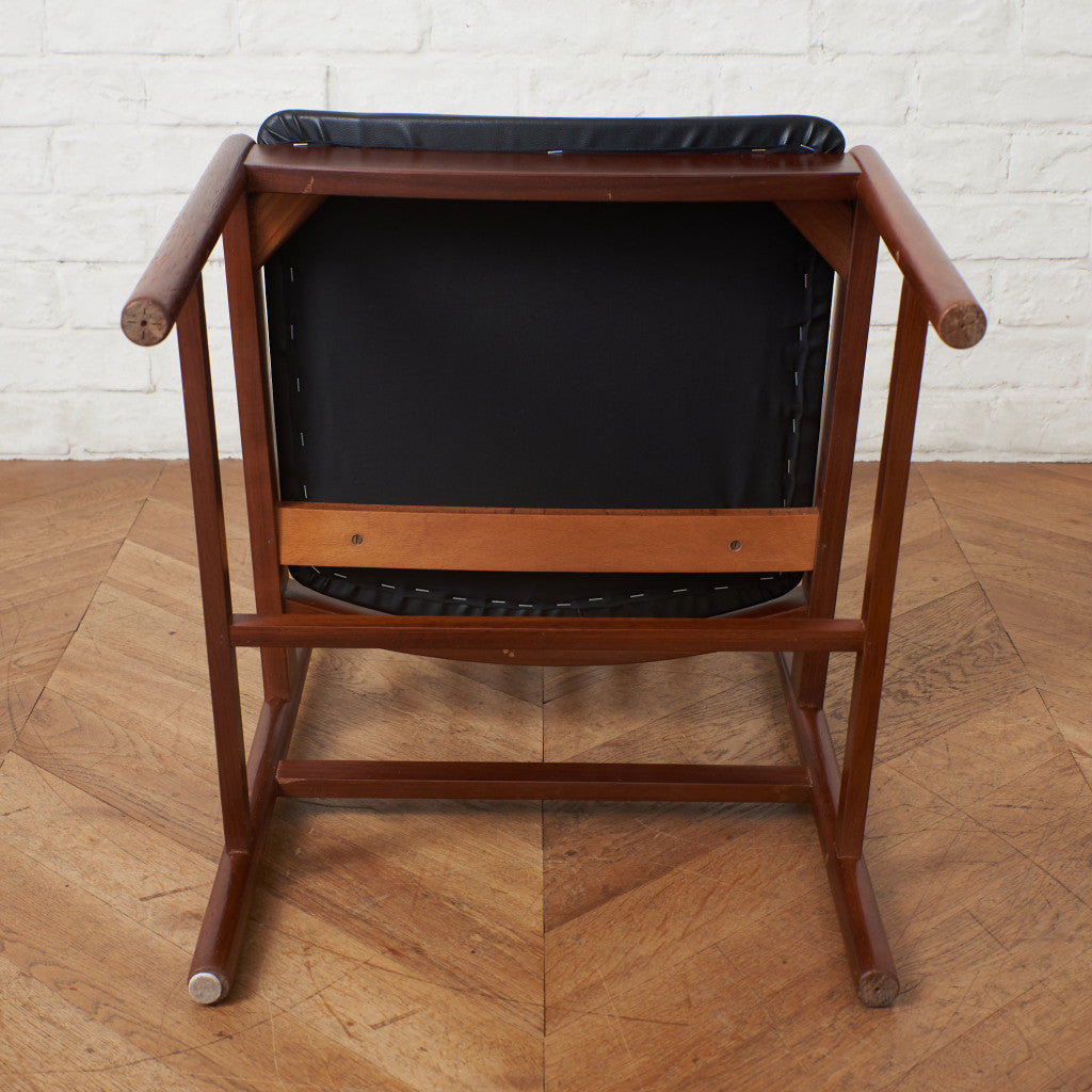 英国ヴィンテージ ダイニングチェア / 張替済