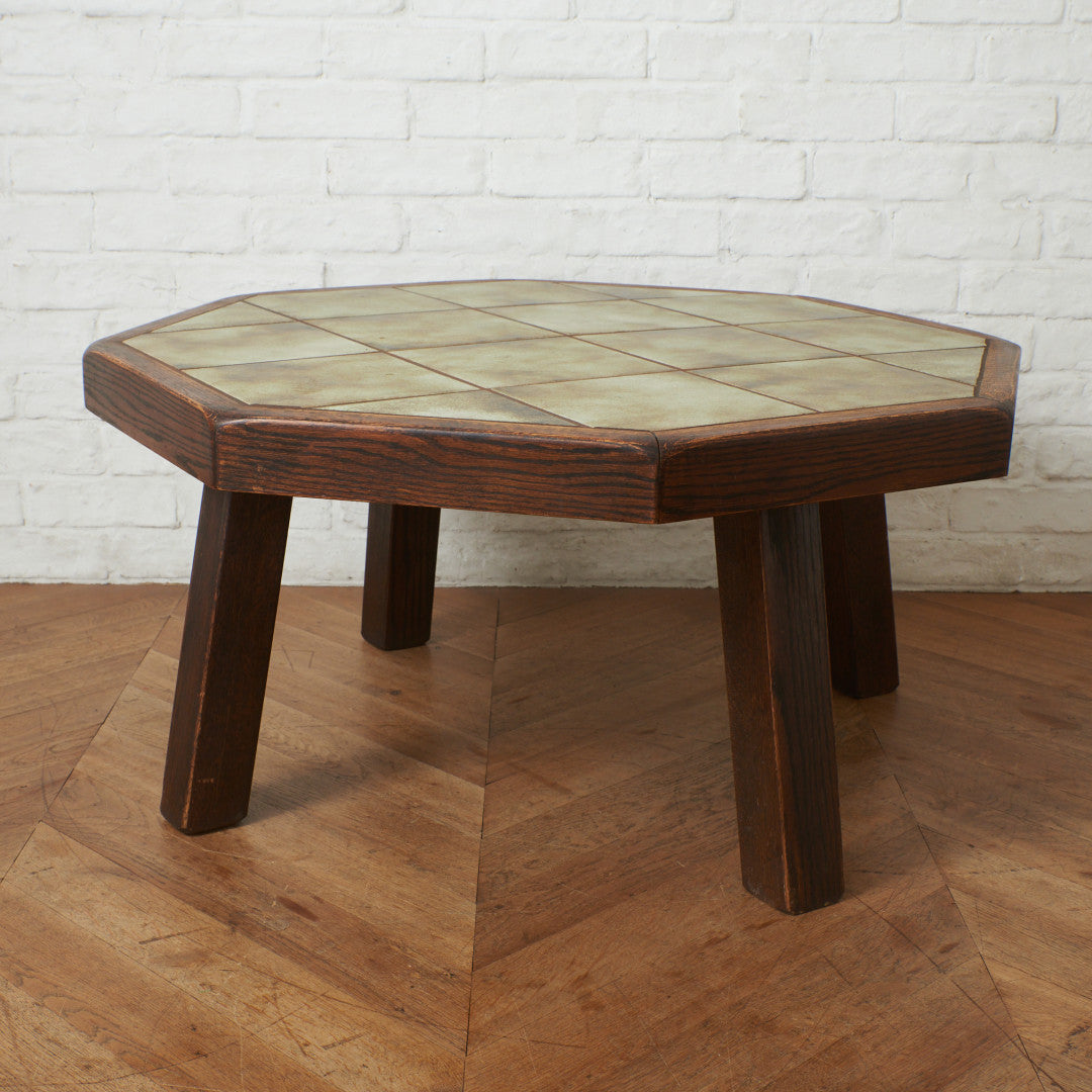 オランダ民芸 タイルトップ コーヒーテーブル