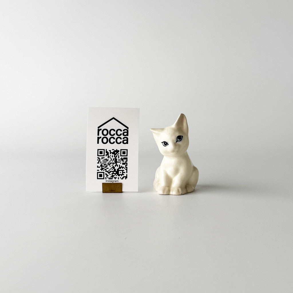 ヴィンテージ 白猫 フィギュリン