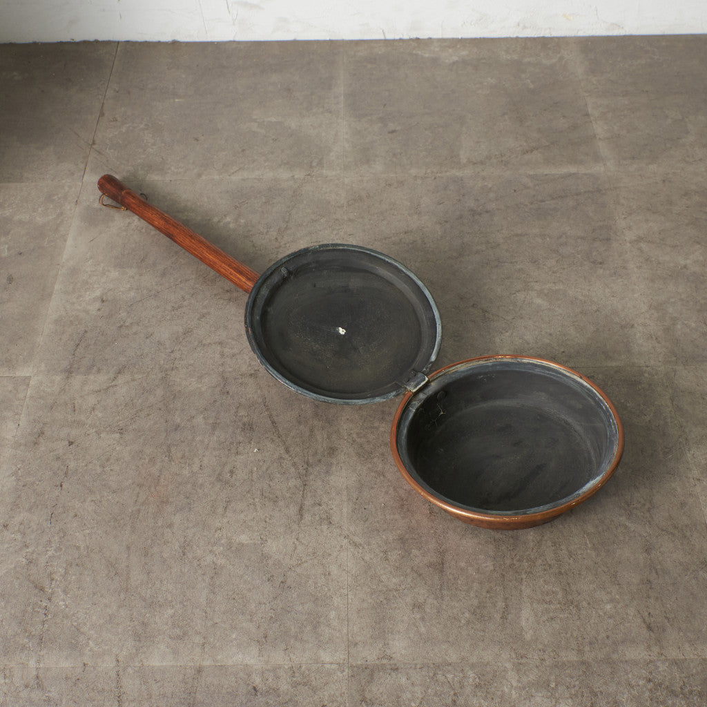 英国アンティーク 銅製 ベッドウォーミングパン