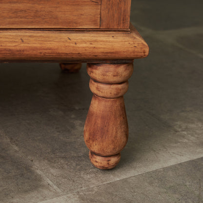 アンティーク ストリップド加工 ガラスキャビネット