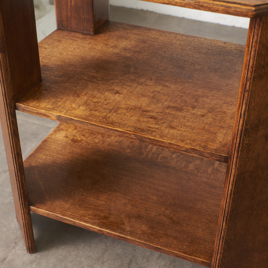 英国アンティーク アールデコ様式 オーク材サイドテーブル