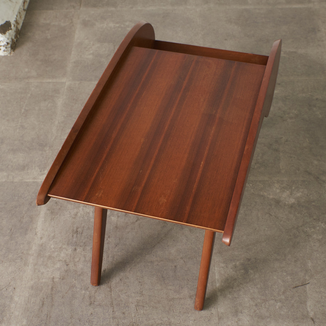 ヴィンテージ サイドテーブル / マガジンラック付き