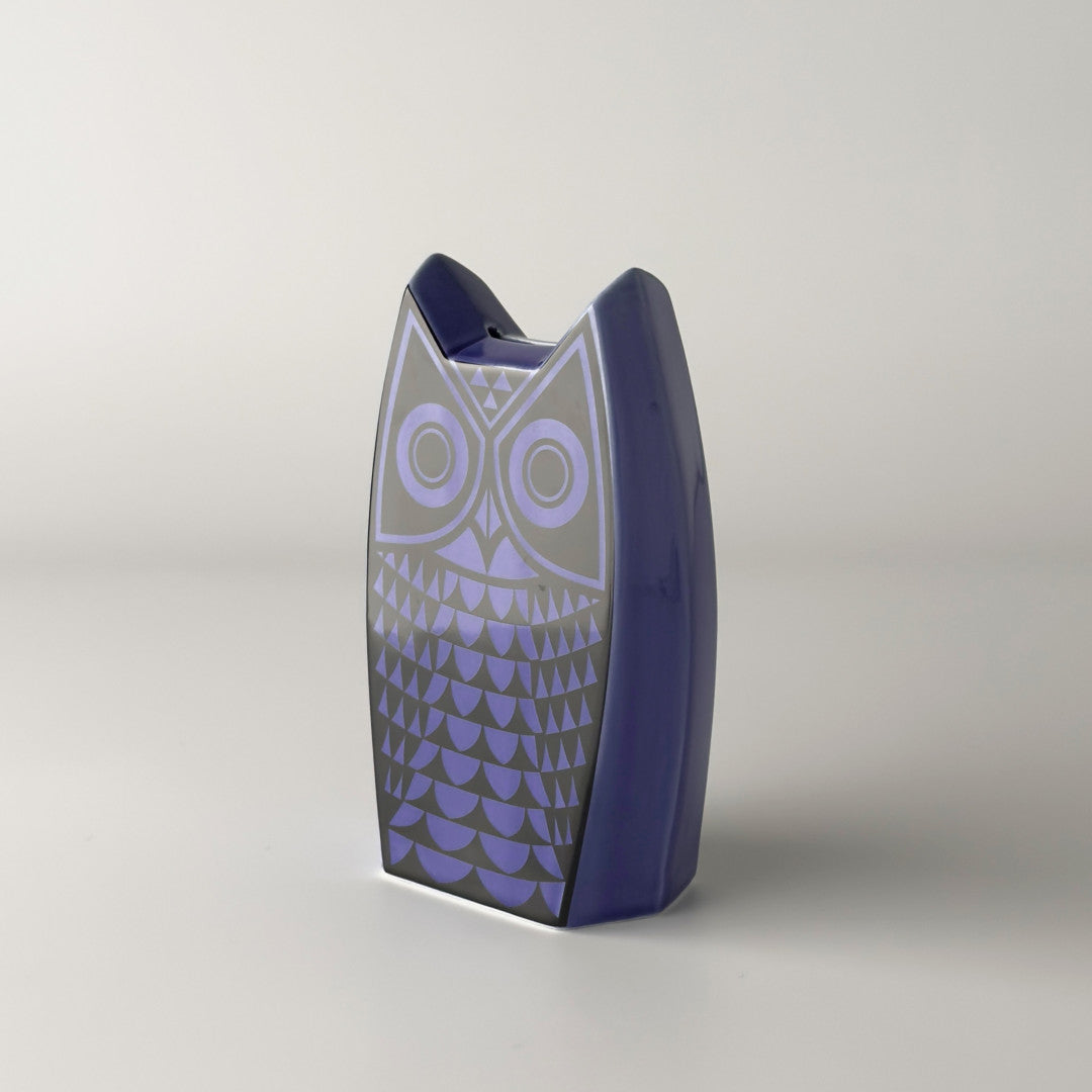 Hornsea Owl Moneybox Blue