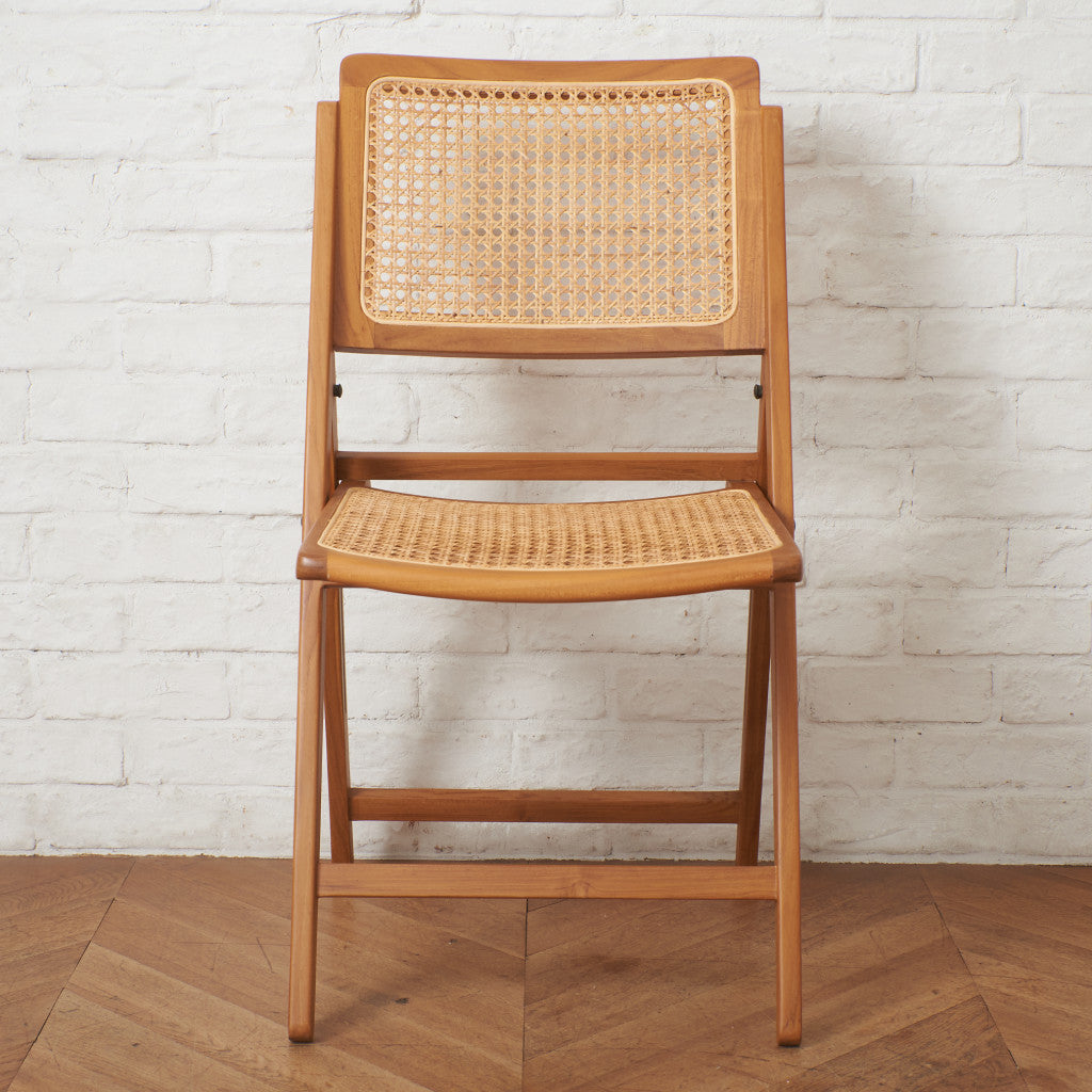 ラタン編み フォールディングチェア