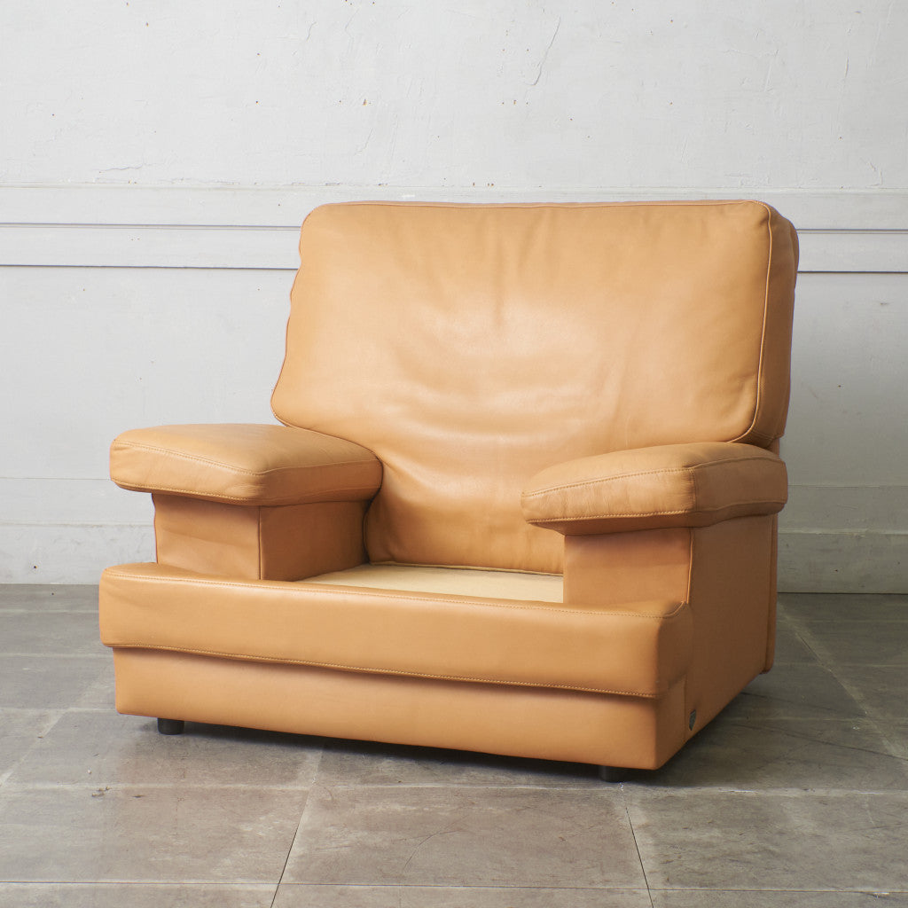 本革張り 1人掛けソファ