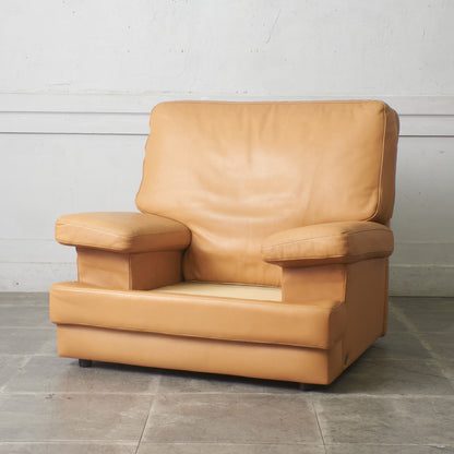 本革張り 1人掛けソファ